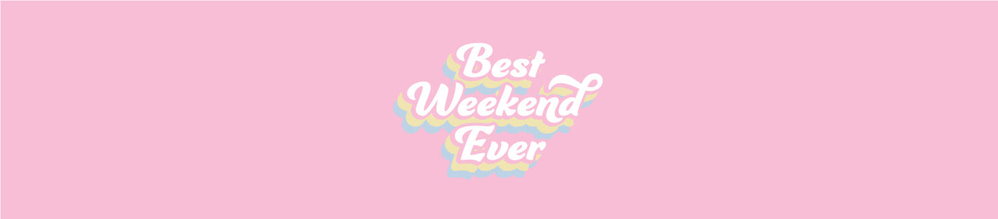 Best Weekend Ever Retro Pastel Bachelorette Party Theme, Collection, Favors, Gifts, Accessories