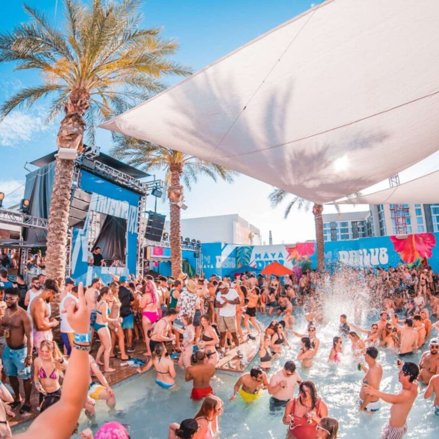 Scottsdale Bachelorette Party Ideas: Pool Party at Maya Dayclub