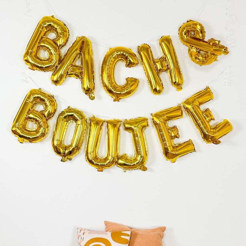Gold helium letter balloons deals