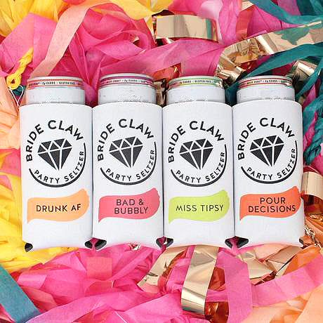 White Claw Themed Can Koozies