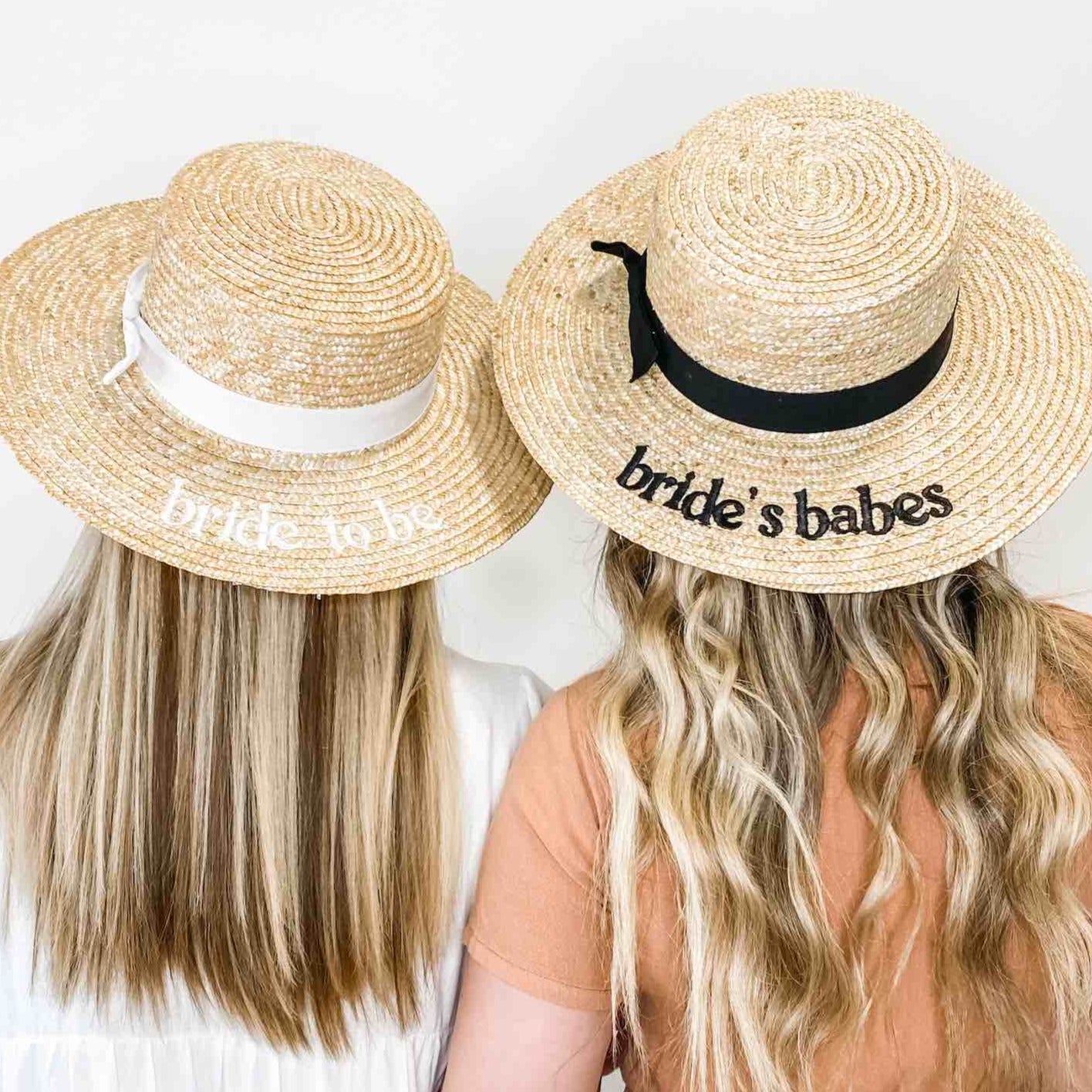 Straw Bucket Hat with Bride Embroidery Bachelorette Party Headwear Bride Bucket Hat With Veil White Bachelorette Party  main image 2