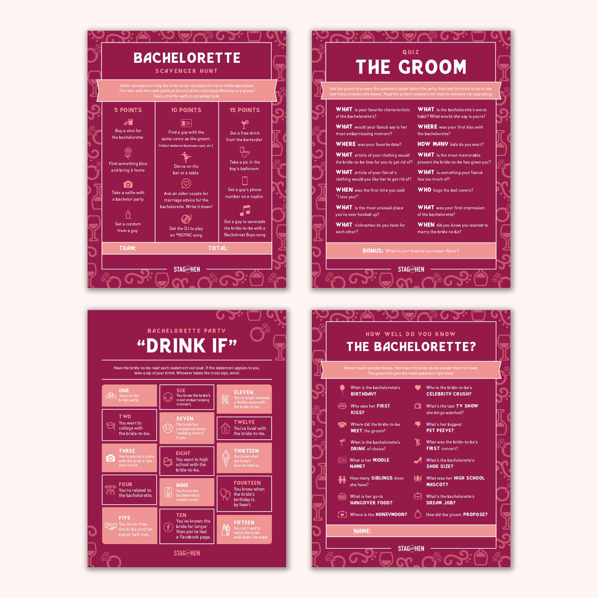 Big Dot Of Happiness Vino Before Vows Scratch-Off Dare Cards - 22 Cards For Winery Bridal Shower & Bachelorette