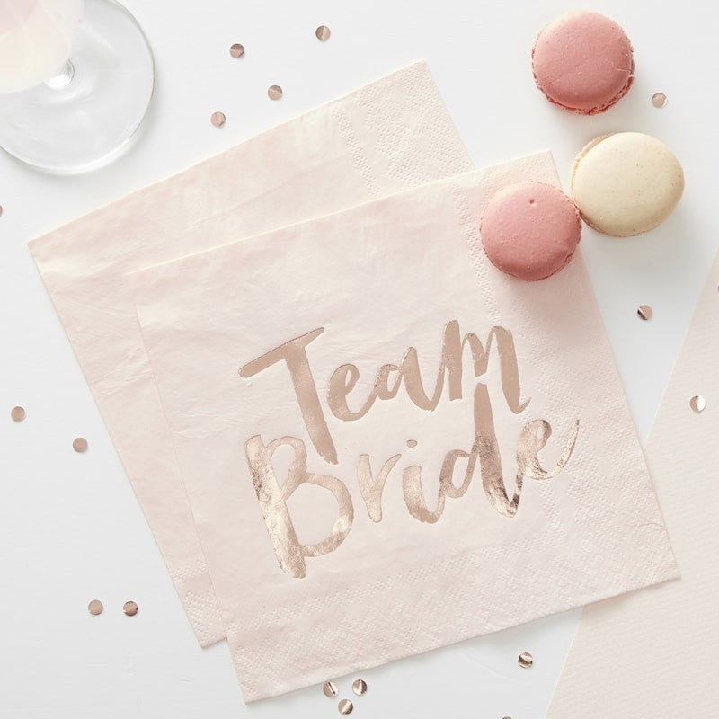 Bachelorette Party Supplies - Team Bride Napkins – Stag & Hen