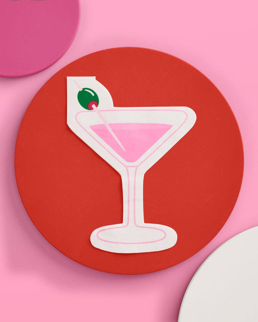 Martini Social Club Napkins (25 Pack) | Bachelorette Party Napkins & Tableware