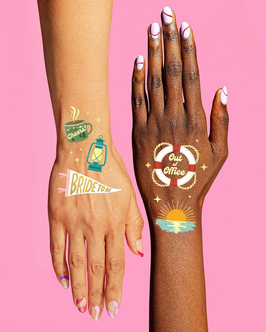 Camp Bachelorette Temporary Tattoos | Bridal Party Gifts, Favors, Accessories