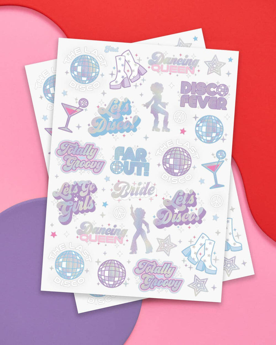Bride's Last Disco Temporary Tattoos | Bridal Party Gifts, Favors, Accessories