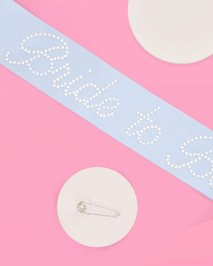 Something Blue Bride To Be Sash | Bridal Gifts, Favors, Accessories