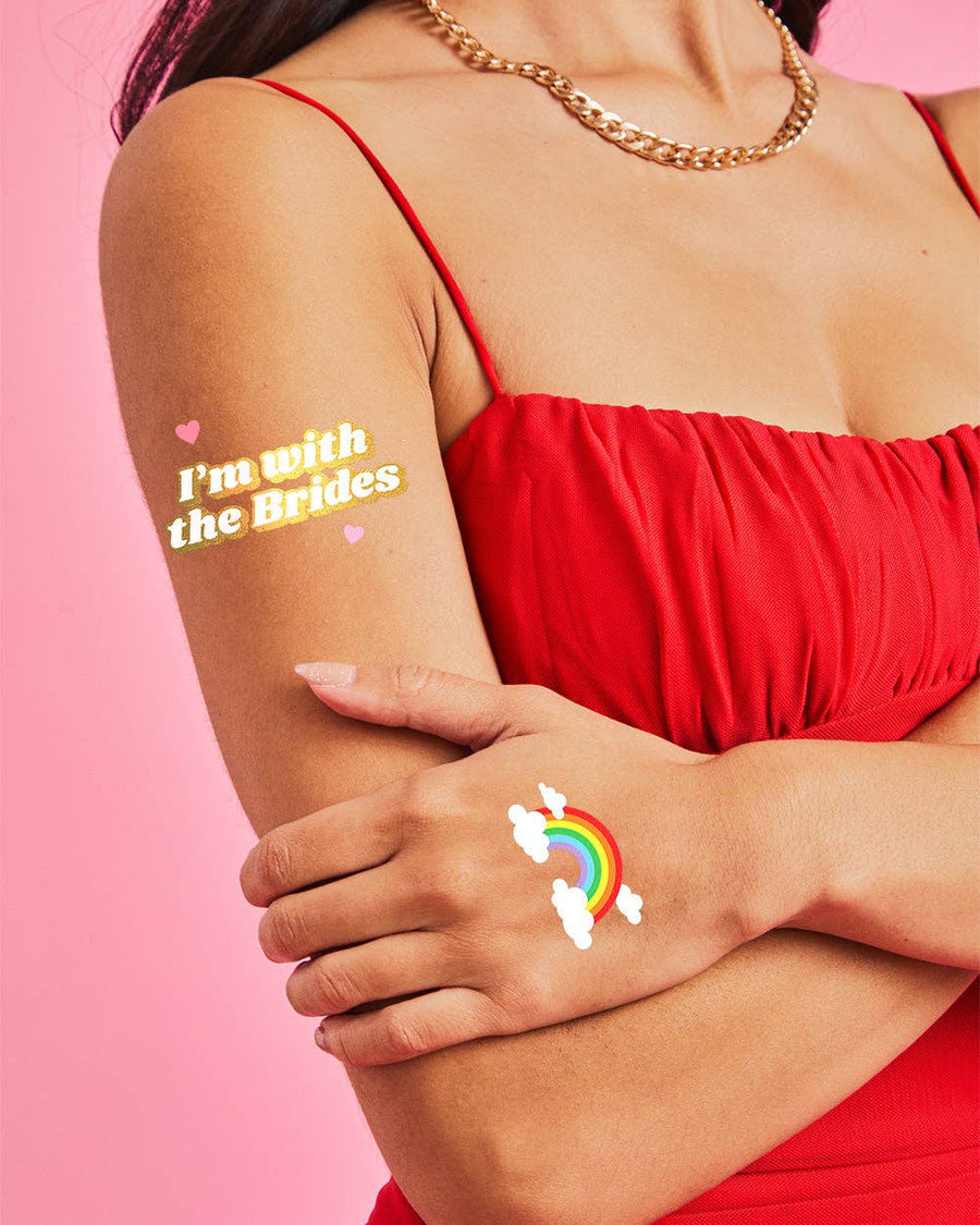 Two Brides Are Better Than One Temporary Tattoos | Bridal Party Gifts, Favors, Accessories
