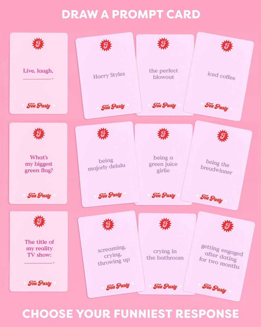 What's the Tea? Party Game | Bachelorette Party Drinking Games