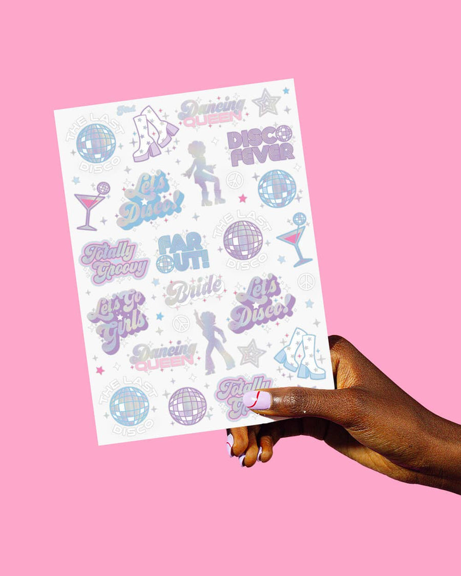 Bride's Last Disco Temporary Tattoos | Bridal Party Gifts, Favors, Accessories