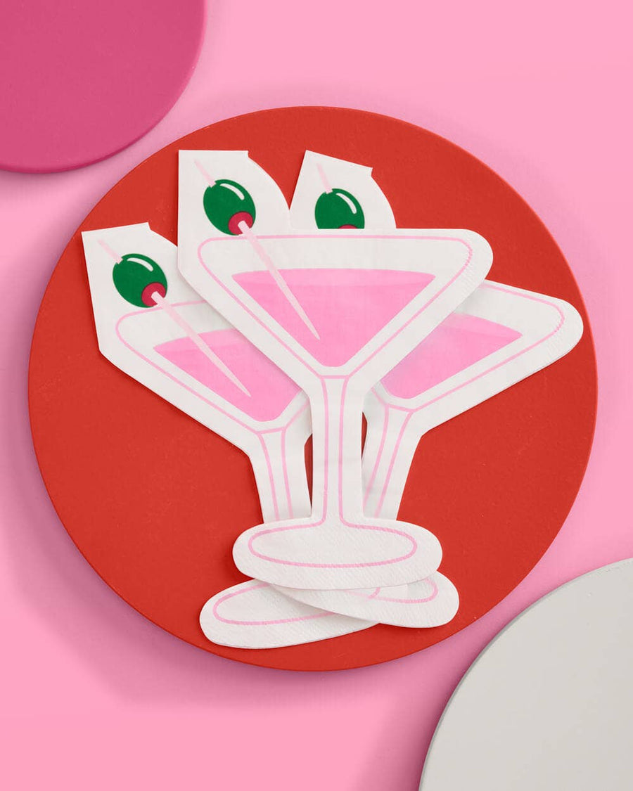 Martini Social Club Napkins (25 Pack) | Bachelorette Party Napkins & Tableware
