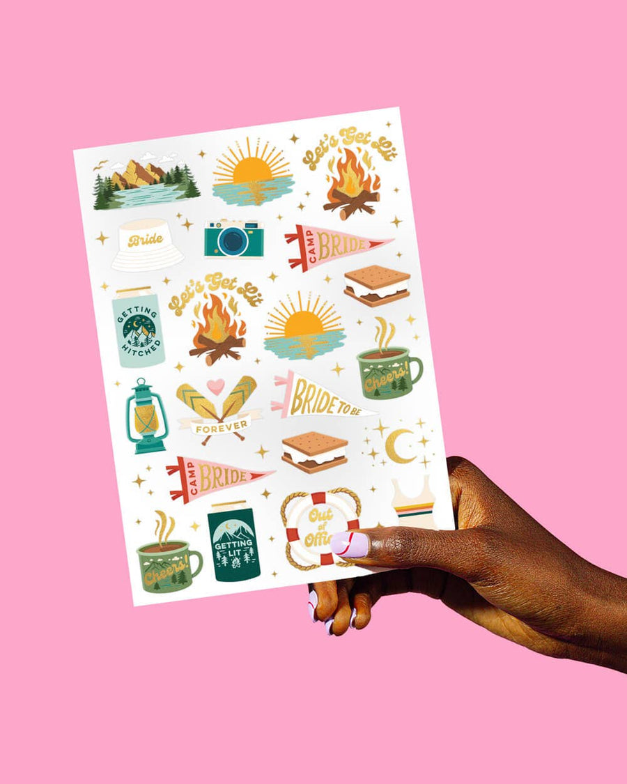 Camp Bachelorette Temporary Tattoos | Bridal Party Gifts, Favors, Accessories