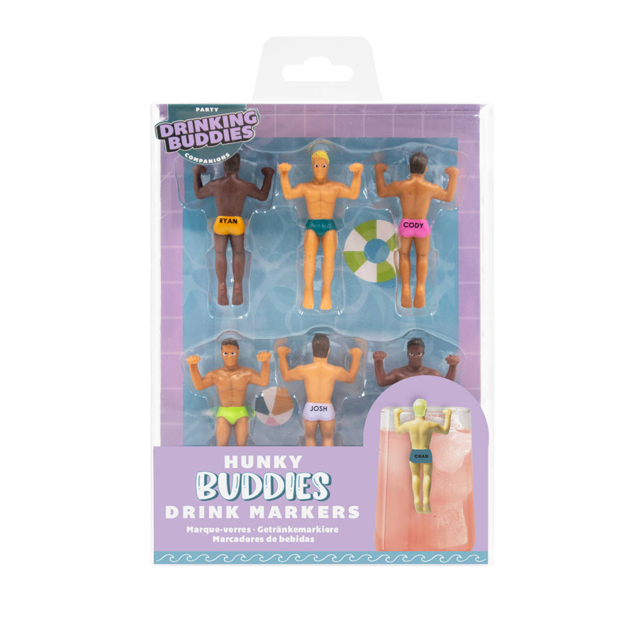 Drinking Buddies Drink Markers (6 Pack) | Bachelorette Party Gifts, Favors, Accessories
