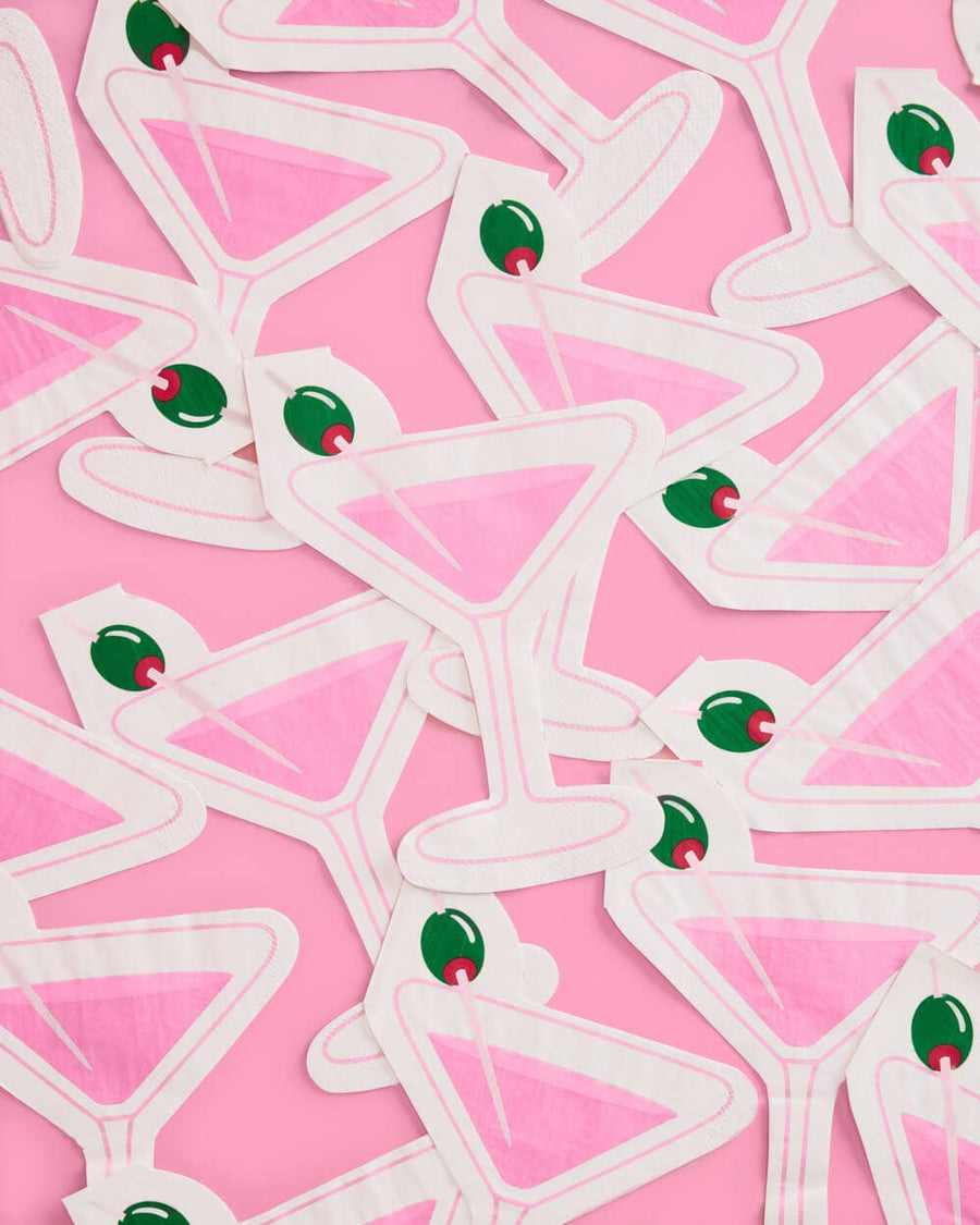 Martini Social Club Napkins (25 Pack) | Bachelorette Party Napkins & Tableware