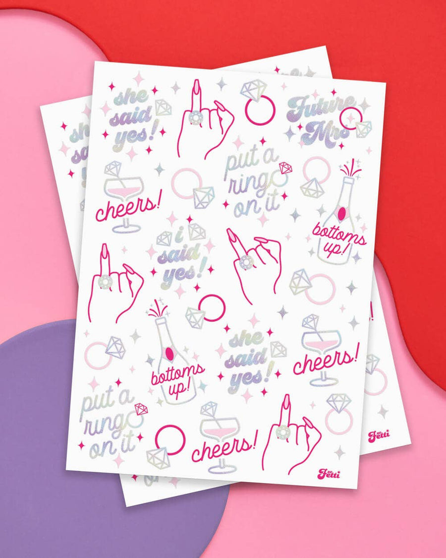 Put A Ring On It! Temporary Tattoos | Bridal Party Gifts, Favors, Accessories
