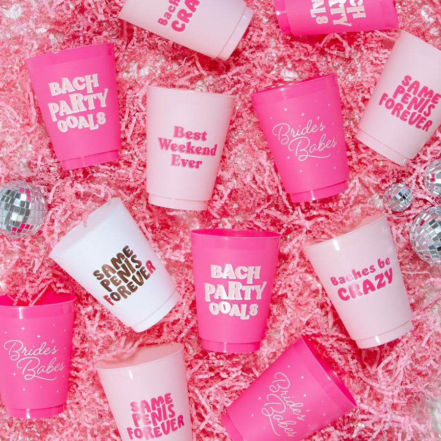 Same Penis Forever Bachelorette Party Cups (12 Pack)