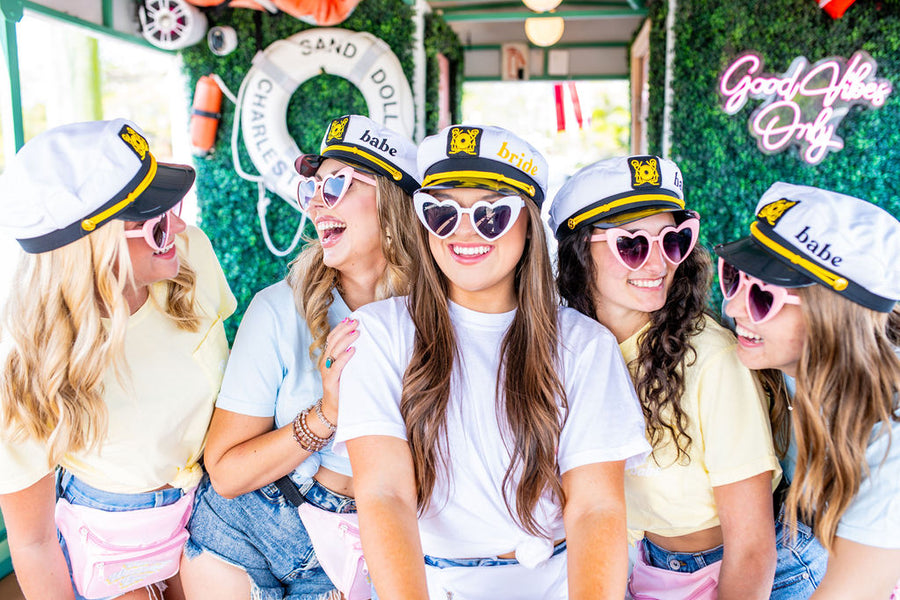 Sailor Captain Hat Bride Veil Stag Hen1