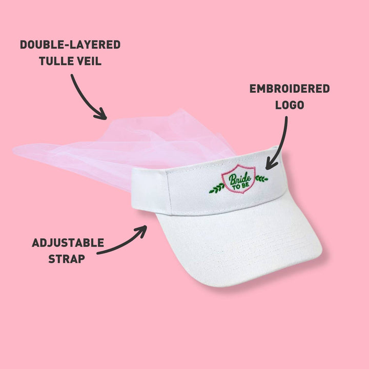 Bride To Be Golf Visor with Veil