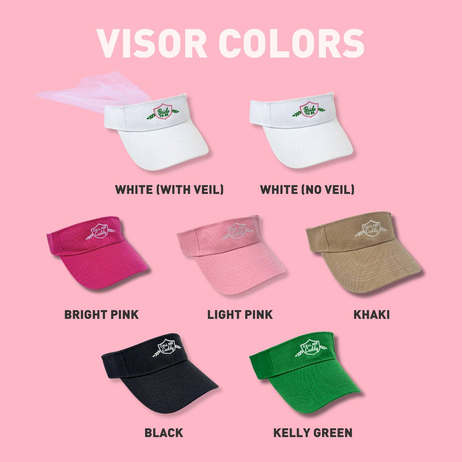 Call Her Caddy Golf Bachelorette Party Golf Visor | Country Club Bridesmaid Gifts, Favors, Accessories, Decor