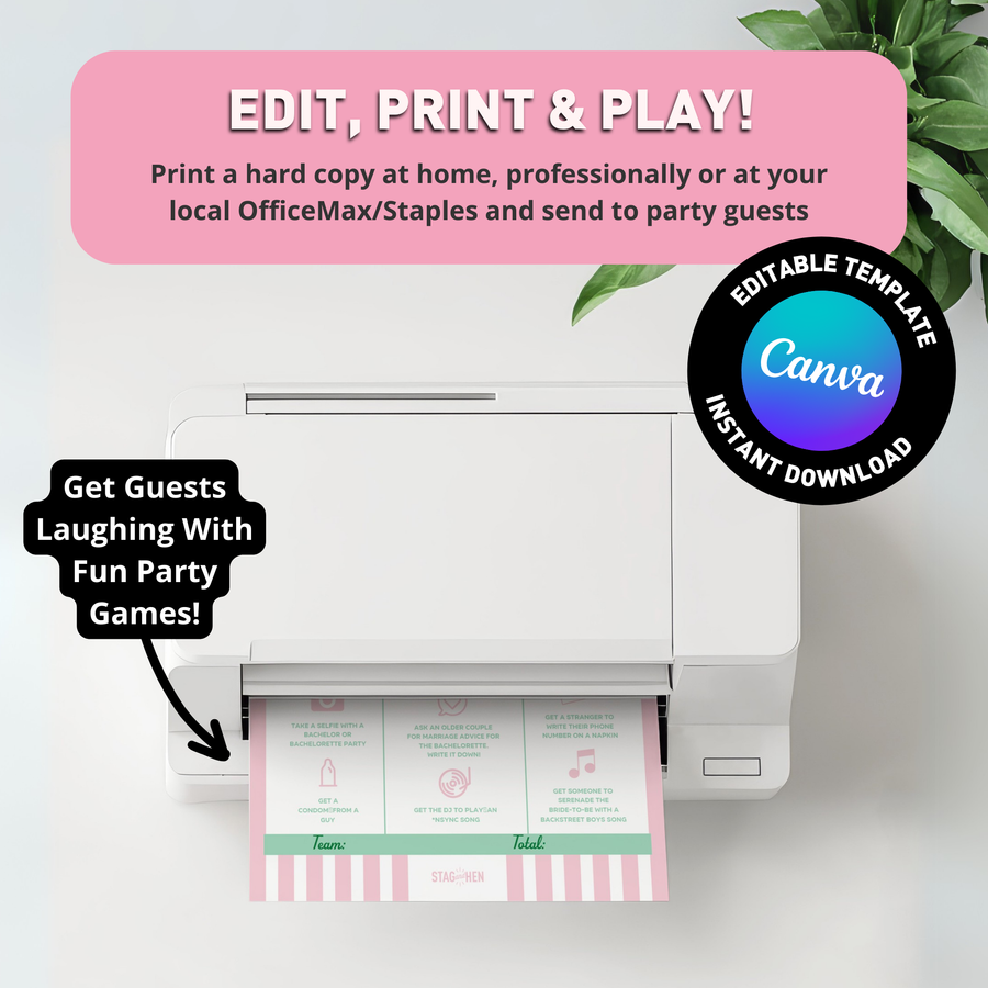 Bachelorette Social Club Party Game Pack