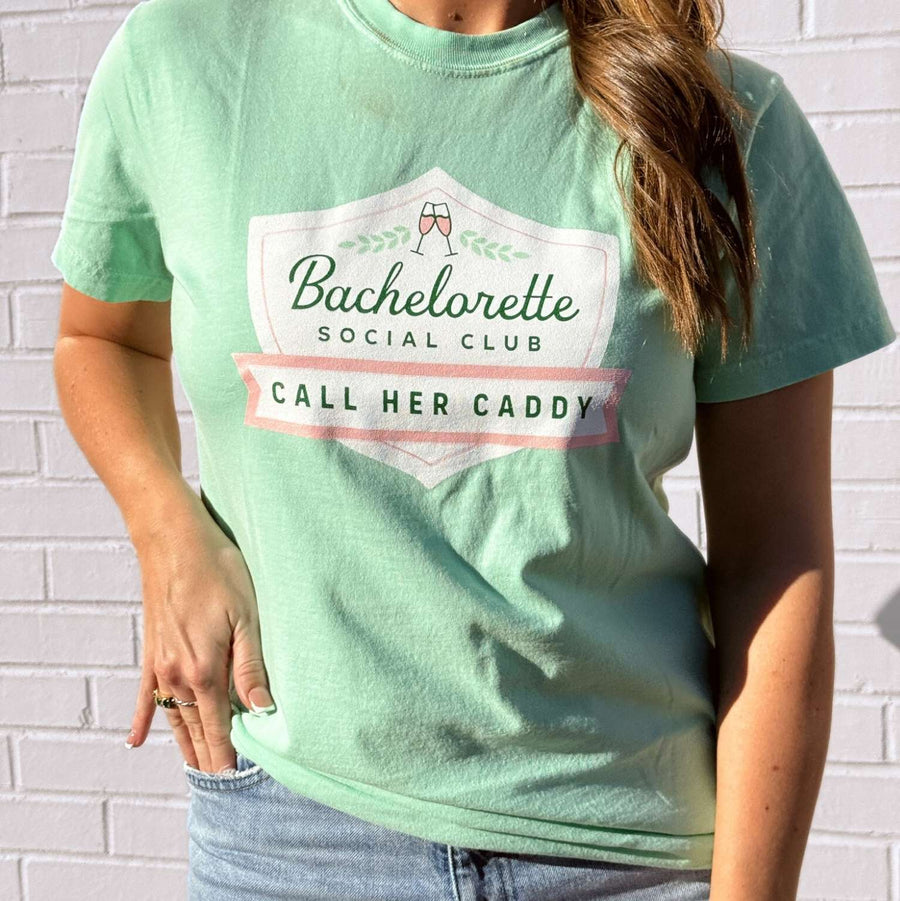 Bachelorette Social Club T-Shirts | Country Club, Golf, Tennis, Pickleball Themed Bachelorette Party Gifts, Favors, Accessories, Decor | Bride's Last Swing, The Perfect Match