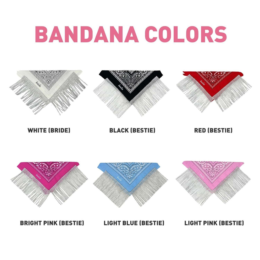 Bride + Bestie Disco Cowgirl Bandanas