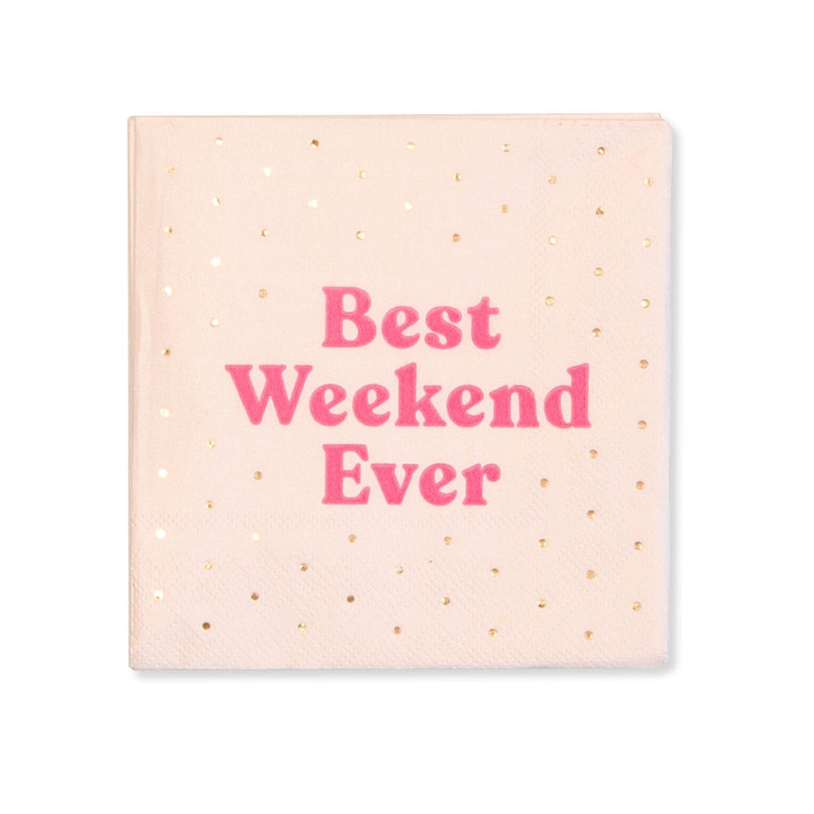 Best Weekend Ever Bachelorette Party Napkins (24 Pack)