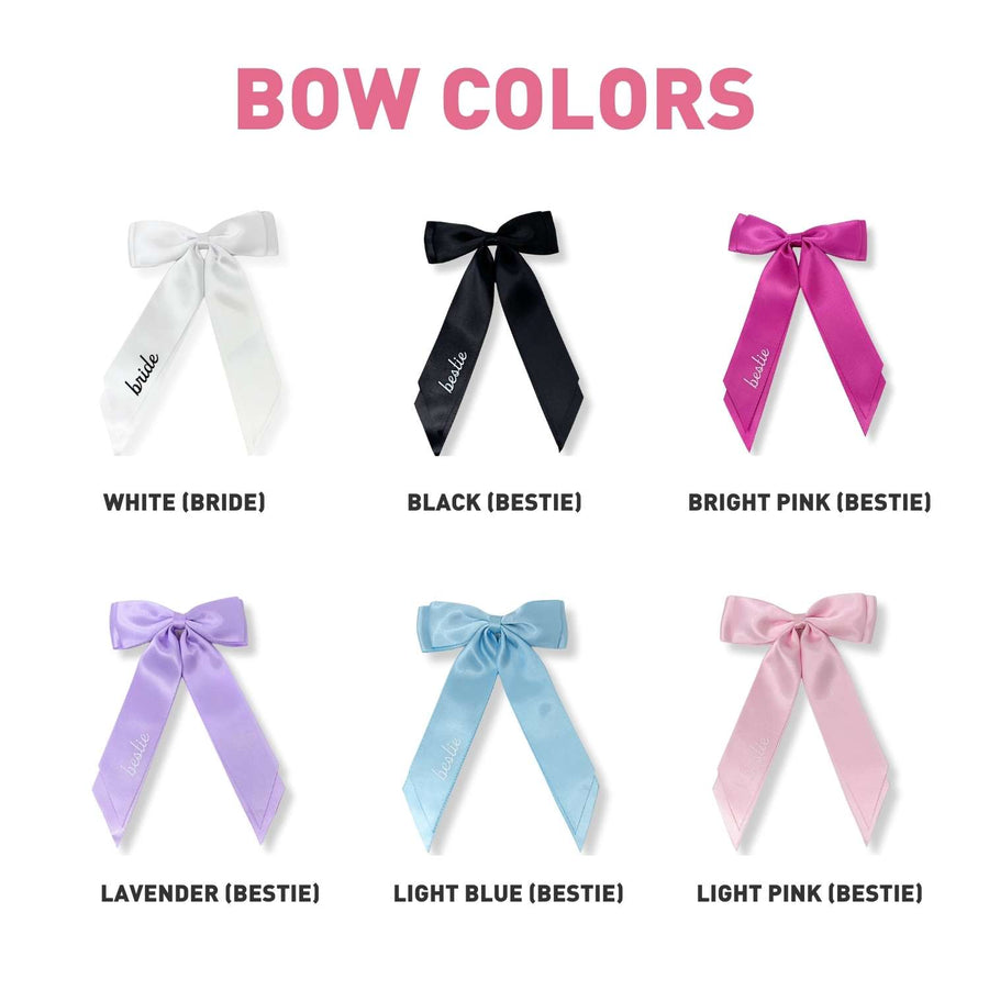 Bride + Bestie Satin Hair Bows