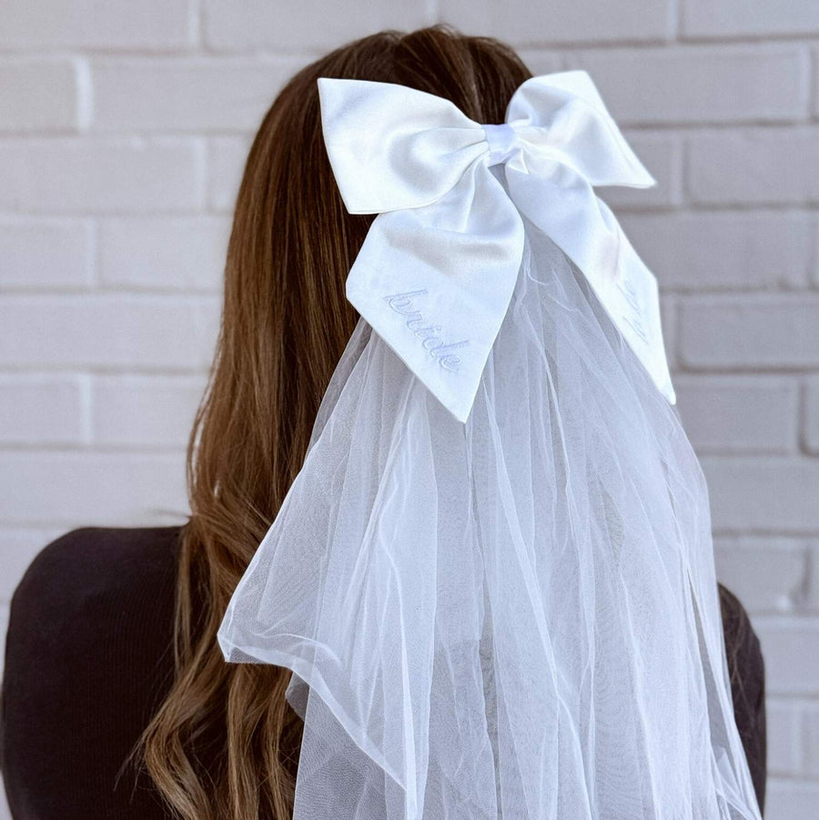 Bride To Be Bow With Veil