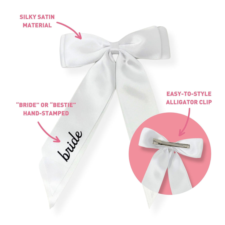 Bride + Bestie Satin Hair Bows