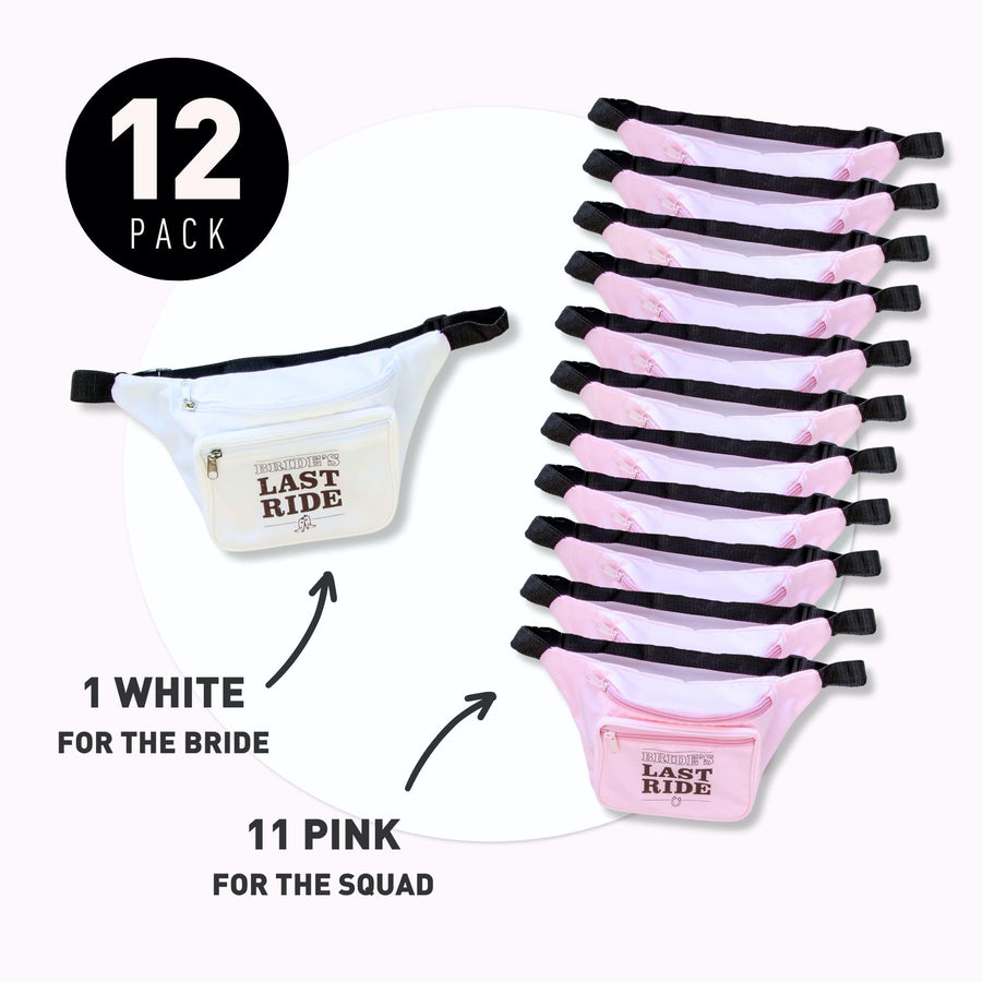 Bride's Last Ride Bachelorette Fanny Packs