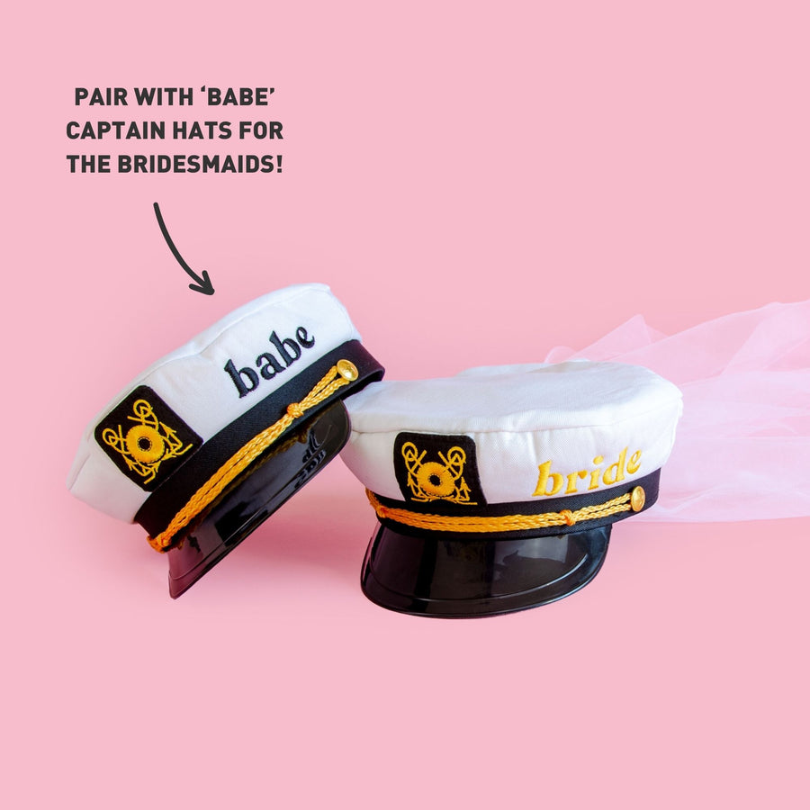 Pair with Babe Captain Hats for the Bridesmaids!