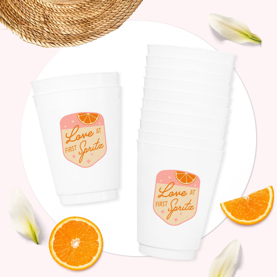 Love At First Spritz Party Cups (12 Pack)