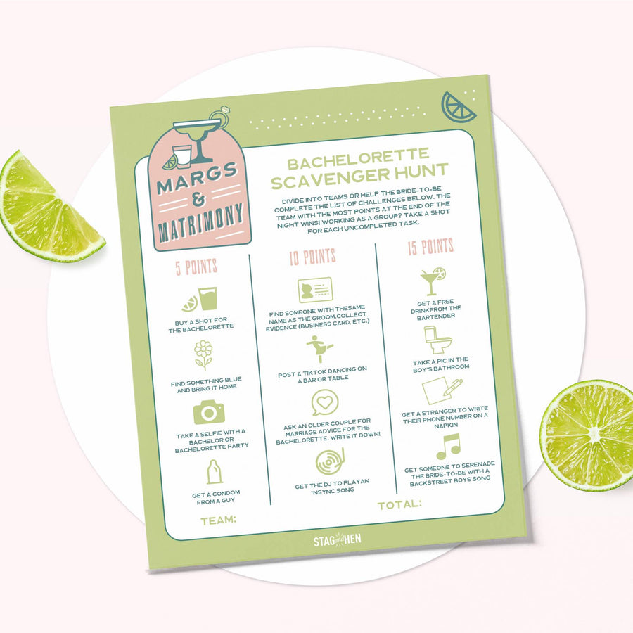 Bachelorette Party Games and Activities - Scavenger Hunt