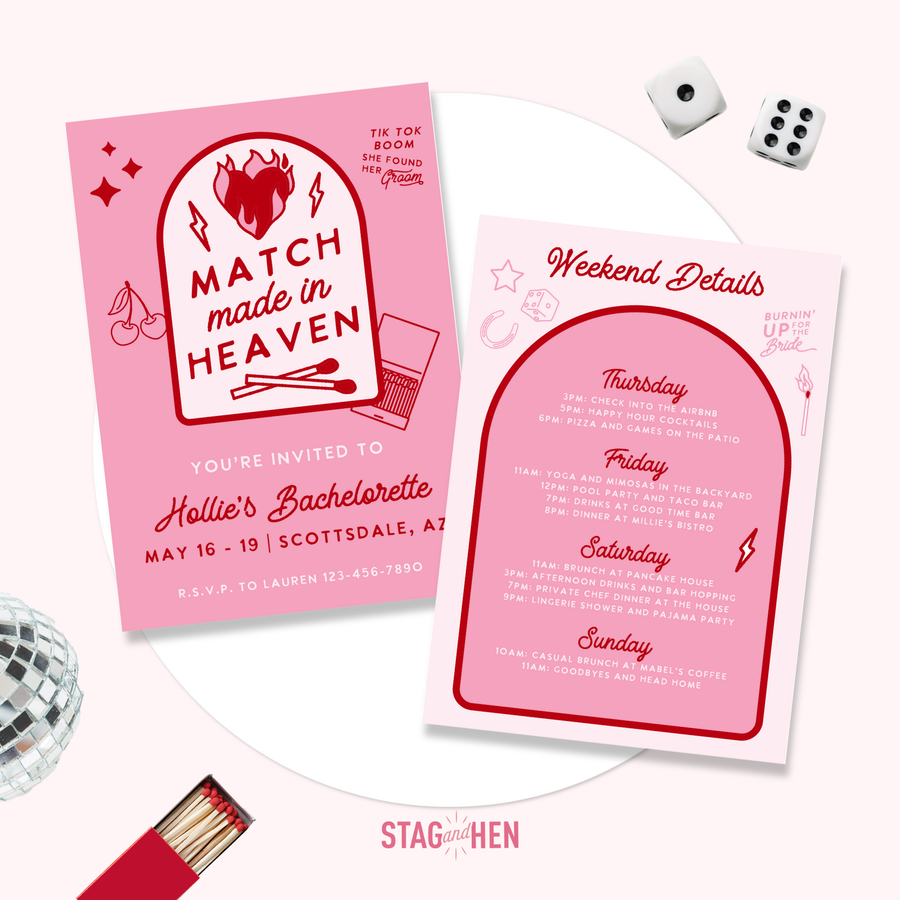 Match Made In Heaven Party Invitation