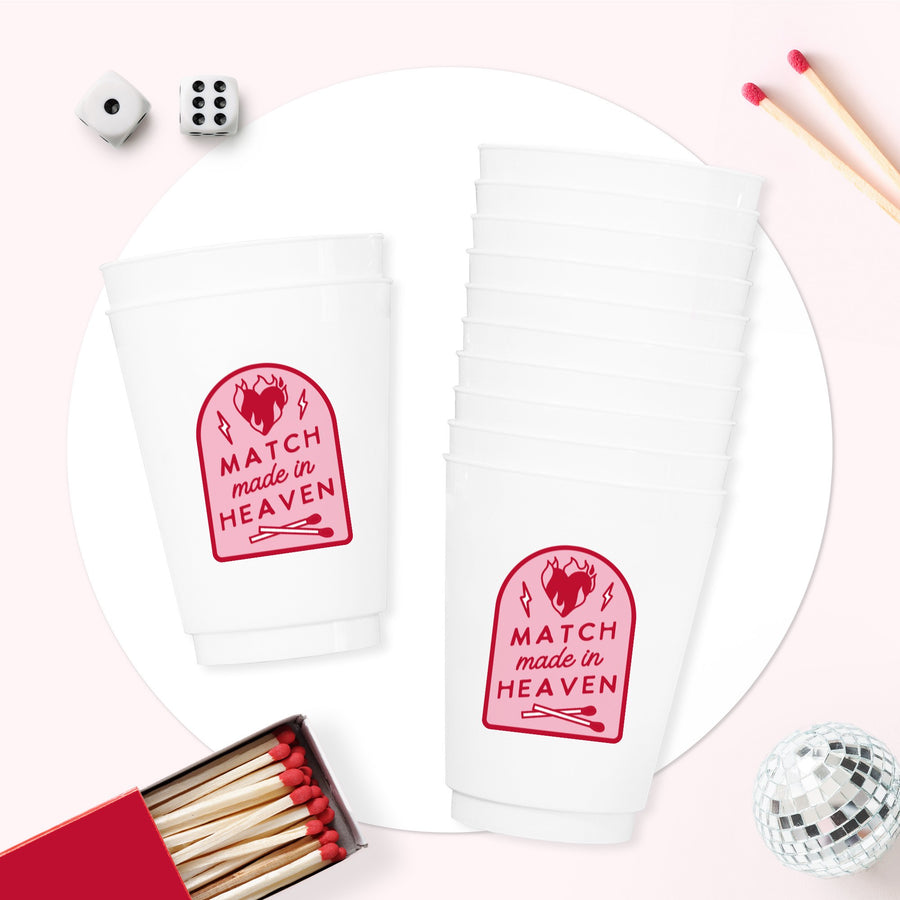 Match Made In Heaven Party Cups (12 Pack)