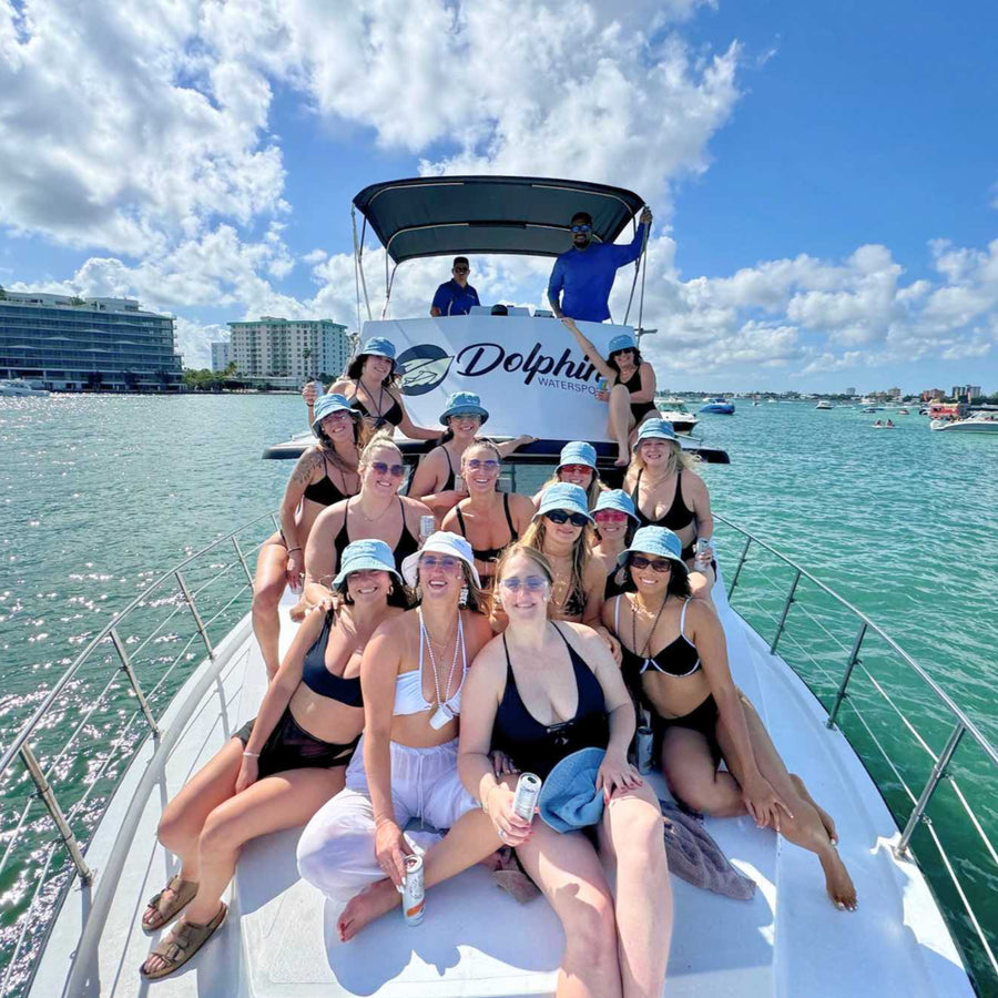 Miami Bachelorette Party Activity Ideas - Yacht Party with Dolphin Water Sport