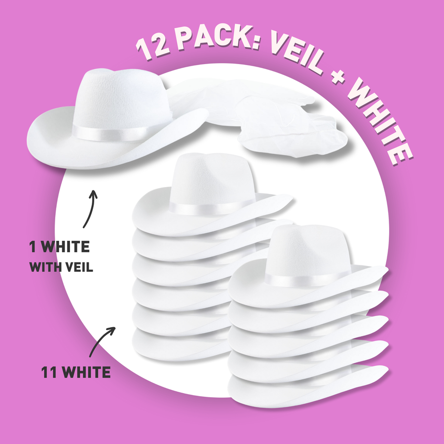 Cowgirl Hat Veil