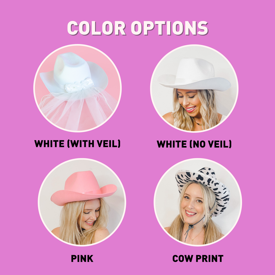 Cowgirl Hat Veil