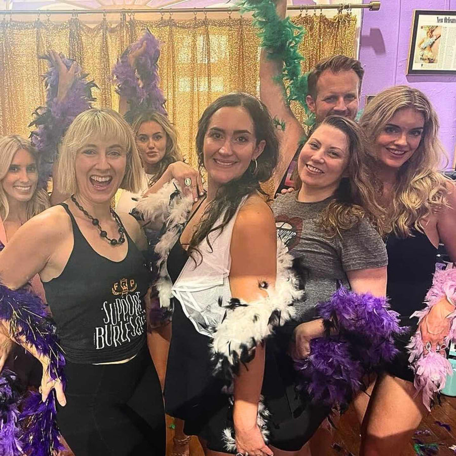 New Orleans Bachelorette Party Activity Ideas | Burlesque Class at Trixie's Burlesque Boutique