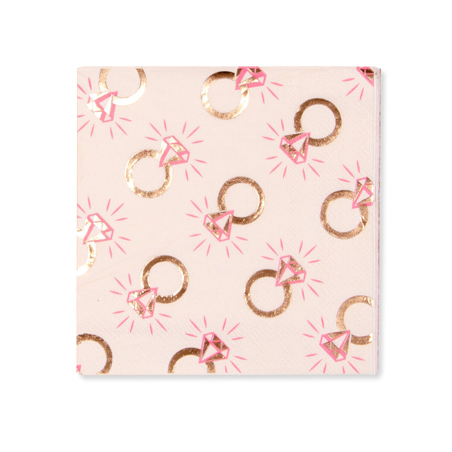 Put A Ring On It! Engagement Ring Bachelorette Party Napkins (24 Pack)