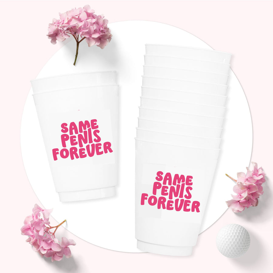 Same Penis Forever Bachelorette Party Cups - Bridesmaids and Bridal Gifts, Favors, Accessories, Ideas 