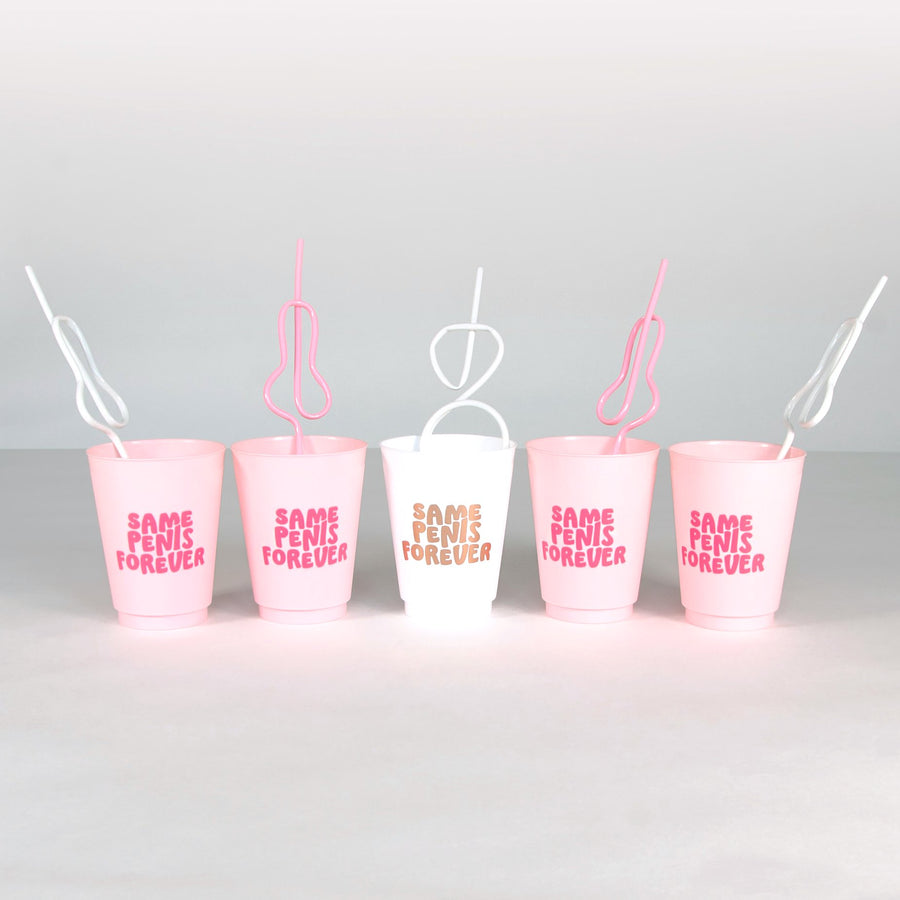 Same Penis Forever Bachelorette Party Cups (12 Pack)