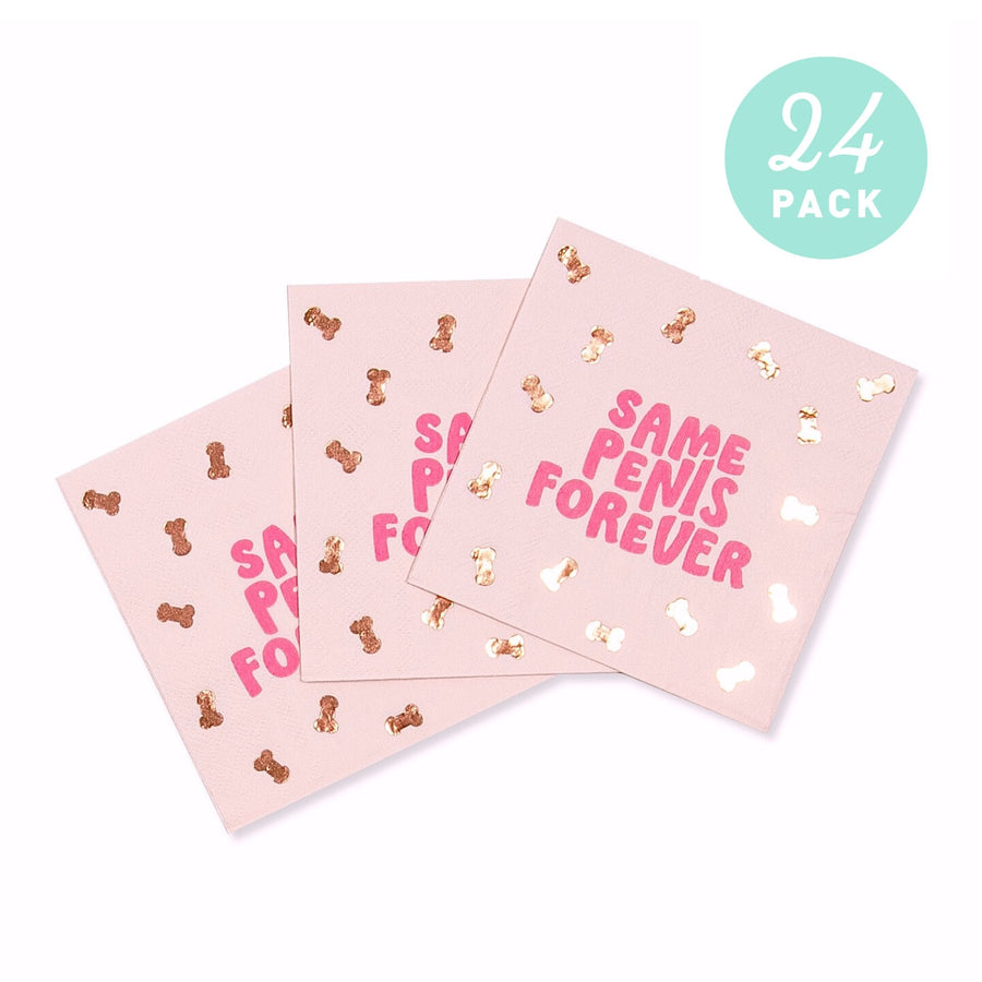Same Penis Forever Bachelorette Party Napkins (24 Pack)