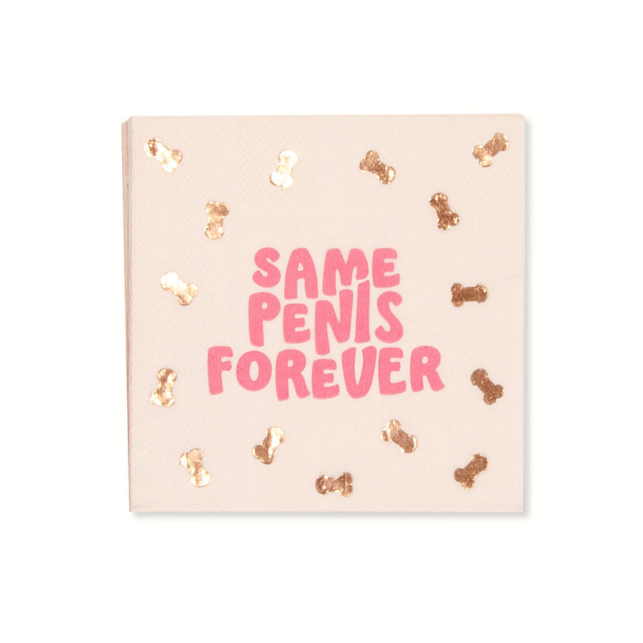 Same Penis Forever Bachelorette Party Napkins