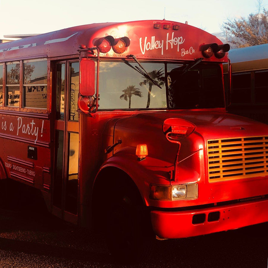 Rode Bus Rave Party School Bus