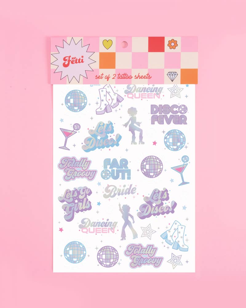 Bride's Last Disco Temporary Tattoos | Bridal Party Gifts, Favors, Accessories
