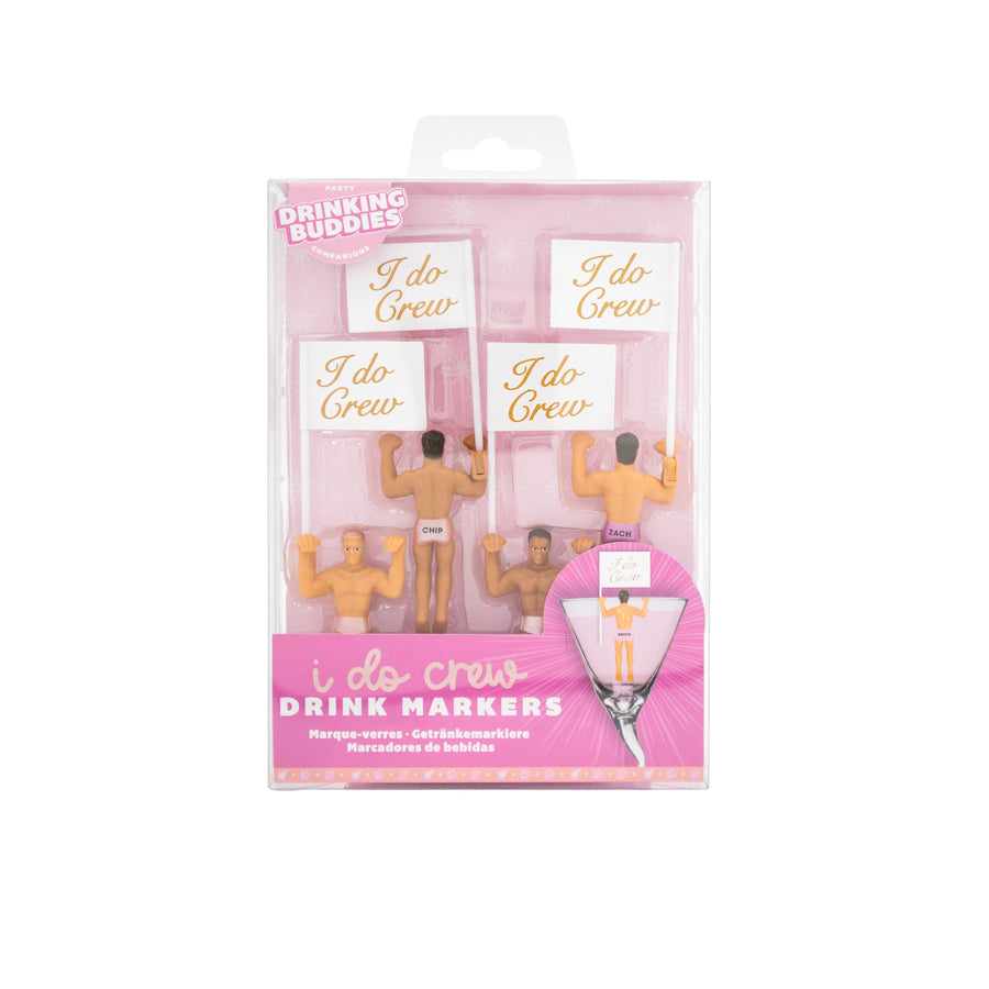 I Do Crew Drink Markers (4 Pack) | Bachelorette Party Gifts, Favors, Accessories