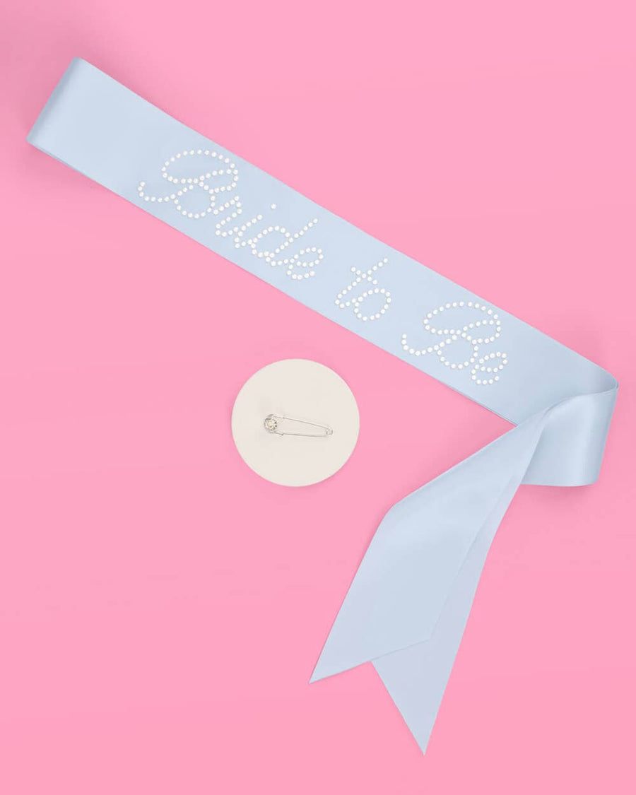 Something Blue Bride To Be Sash | Bridal Gifts, Favors, Accessories