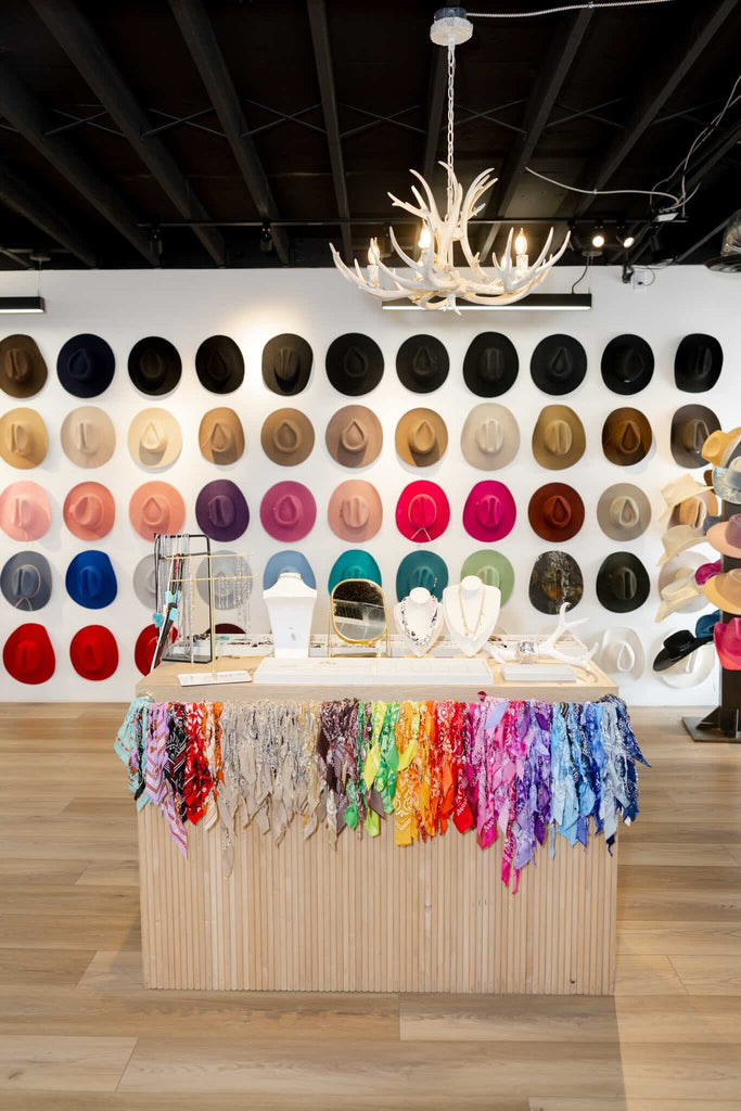 Bachelorette Party Activity Ideas - Hat Making with Rancher Hat Bar